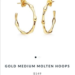 MISSOMA GOLD MEDIUM MOLTEN HOOPS